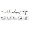 Micro Cluster 560 LED's  -11 meter - warm wit - 8 functies + geheugen - Afbeelding 2