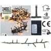 Micro Cluster 2400 LED's - 48 meter - extra warm wit - 8 functies + geheugen - Afbeelding 3