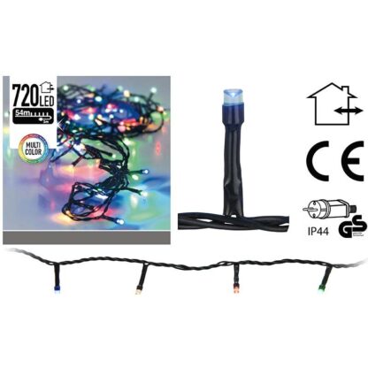 Kerstverlichting - 720 LED's - 54 meter - multicolor - Afbeelding 2