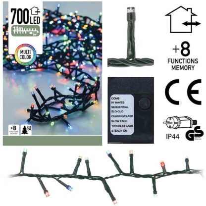 Micro Cluster - 700 LED - 14 meter - multicolor -  8 functies - Afbeelding 2