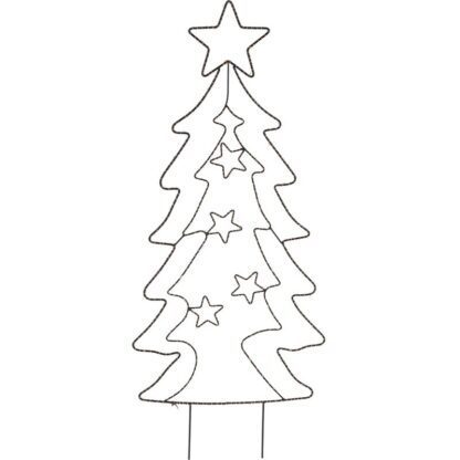 Tuinsteker Kerstboom - 90 LED - Extra Warm Wit - Afbeelding 2