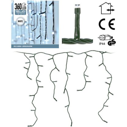 IJspegel verlichting - 360 LED's  -12 meter - wit - Afbeelding 2
