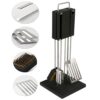 QDO Roestvrijstalen Barbecue- /Grillset Deluxe met standaard - Afbeelding 2