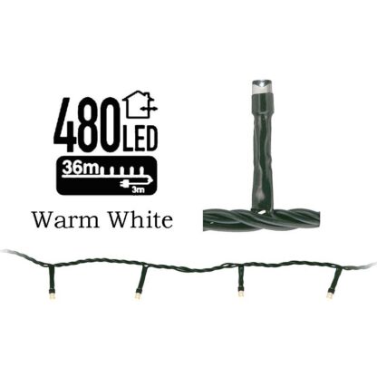 LED-verlichting - 480 LED's - 36 meter - warm wit - Afbeelding 2