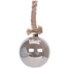 Glazen bal met 30 LED's - 15cm - jute touw 100cm - Afbeelding 2