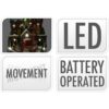 Kerstdorp - Treinstation - met verlichting en beweging - op batterijen - Afbeelding 3