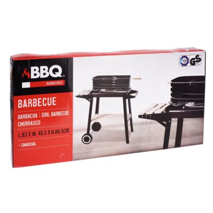 Verrijdbare Barbecue - met zijtafel - 83 x 45 cm - Afbeelding 2