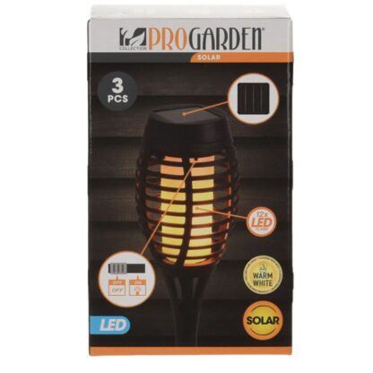 Solar Tuinfakkels - Vlamlicht - 40 cm - 3 stuks - Afbeelding 2