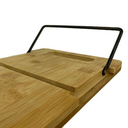 Bamboe uitklapbare Serveerplank - tapas - ontbijttafel 48x20cm - Afbeelding 4