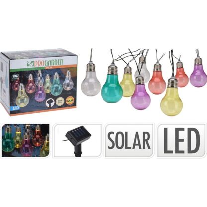 Feestverlichting - Solar Lamp - 10 LED Lampen - Multicolour - Afbeelding 3