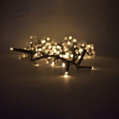 Ceruzo Micro Cluster - 1000 LED - 20 meter - 8 Lichtfuncties + Geheugen - extra warm wit - Afbeelding 4