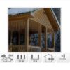 IJspegel Lichtgordijn - 3.5 meter - 180 LED's - extra warm wit - Soft Wire