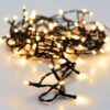 LED-verlichting 96 LED's - warm wit - op batterij - met timer en geheugen - Afbeelding 2