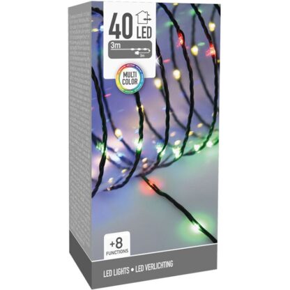 LED Verlichting 40 LED - 3 meter - multicolor - 8 Lichtfuncties - Soft Wire - Afbeelding 2