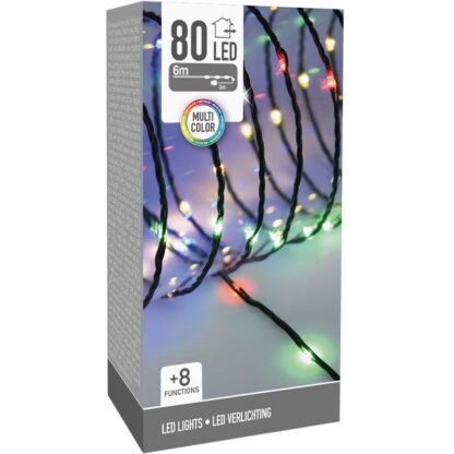 LED Verlichting 80 LED - 6 meter- multicolor - 8 Lichtfuncties - Soft Wire - Afbeelding 2