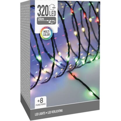 LED Verlichting 320 LED - 24 meter - multicolor - voor binnen en buiten - 8 Lichtfuncties - Soft Wire - Afbeelding 2