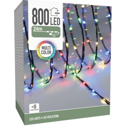 LED Verlichting 800 LED - 24 meter - multicolor - voor binnen en buiten - 8 Lichtfuncties - Soft Wire - Afbeelding 2