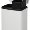 Duett Afvalscheidings Pedaalemmer met 2 vakken - 12 liter + 12 liter - metaal - chroom - Afbeelding 2