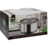 Kookpan - 22 cm -  4.5  liter - RVS - Met deksel - Afbeelding 2