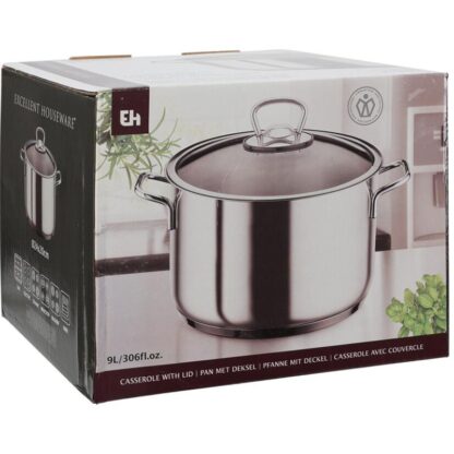 Kookpan - 24 cm - 9.0 liter - RVS - Met deksel - Afbeelding 2