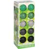 Decoratieslinger verlicht - 20 LED Lampionnen van Katoen - met Timer - Groen - Afbeelding 4