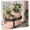 Dienbladtafel met klem - metaal - Ø28 cm - zwart - Afbeelding 2