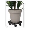 Plantentrolley - hout - donkergrijs - Ø29 cm - tot 100 kg - Afbeelding 3