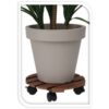 Plantentrolley - hout - bruin - Ø29 cm - tot 100 kg - Afbeelding 3