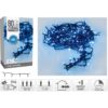 Kerstverlichting 80 led- 6m - blauw - Timer - Lichtfuncties - Geheugen - Buiten - Afbeelding 2