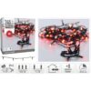 Kerstverlichting 240 led- 18m - rood - Timer - Lichtfuncties - Geheugen - Buiten - Afbeelding 2