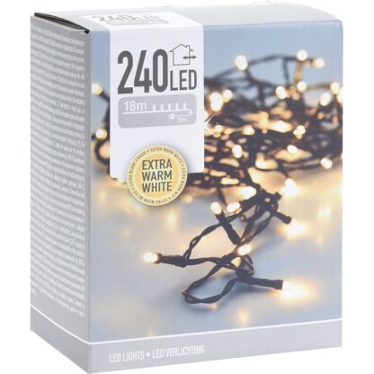 Kerstverlichting 240 led- 18m - extra warm wit - Timer - Lichtfuncties - Geheugen - Buiten - Afbeelding 3