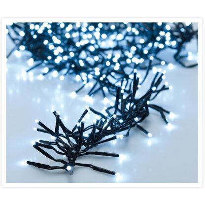 Clusterverlichting 192 led -  1.4m - wit - Batterij - Lichtfuncties - Geheugen - Timer - Afbeelding 4