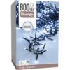 Maxi Cluster Kerstverlichting - 800 led - 12m - wit - Timer - Lichtfuncties - Geheugen - Buiten - Afbeelding 3