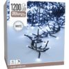 Maxi Cluster Kerstverlichting - 1200 led - 18m - wit - Timer - Lichtfuncties - Geheugen - Buiten - Afbeelding 3