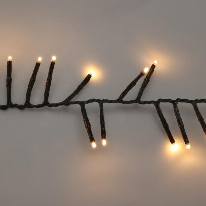 Maxi Cluster Kerstverlichting - 600 led - 9m - warm wit - Timer - Lichtfuncties - Geheugen - Buiten - Afbeelding 4