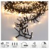 Maxi Cluster Kerstverlichting - 1200 led - 18m - warm wit - Timer - Lichtfuncties - Geheugen - Buiten - Afbeelding 2