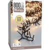 Maxi Cluster Kerstverlichting - 800 led - 12m - extra warm wit - Timer - Lichtfuncties - Geheugen - Buiten - Afbeelding 3