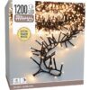 Maxi Cluster Kerstverlichting - 1200 led - 18m - extra warm wit - Timer - Lichtfuncties - Geheugen - Buiten - Afbeelding 3