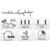 Microcluster - 800 led - 16m - extra warm wit - Timer - Lichtfuncties - Geheugen - Buiten - Afbeelding 4