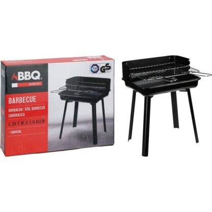Houtskool BBQ - Mini Barbecue - 36x31xH45 cm - grillrooster 33x26 cm - Windscherm - Afbeelding 3