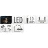 Feestverlichting voor de Tuin - 450cm - warm wit - 10x5 LED - Afbeelding 3