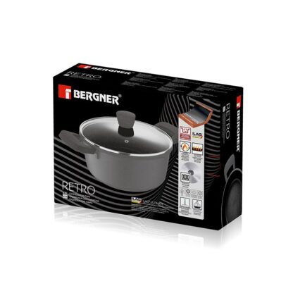 Bergner Kookpan Retro - Inductie - D24 x H11.5 cm - 4.5 Liter - Afbeelding 2