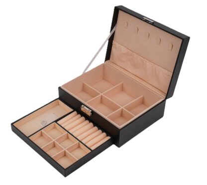 Ceruzo Sieradendoos - 2 Lagen - Juwelendoos - Organizer - Afbeelding 2