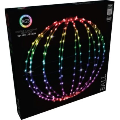 Lichtbol - Kerstverlichting - 50 cm - RGB Licht - 224 LED - Colour Changing - Afbeelding 2