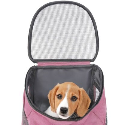 Ceruzo Hondenrugzak - voor Katten en Honden tot 10 kg - Roze - Afbeelding 2