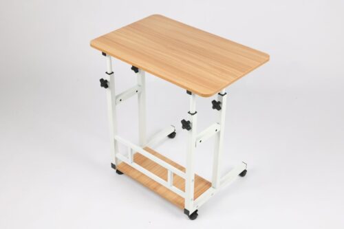 Ceruzo Laptoptafel - Verrijdbare Bedtafel - Verstelbaar in Hoogte 85cm - Tafelblad 80x40cm - Afbeelding 2