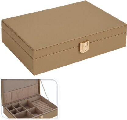 Sieradendoos 28x19x7  - Taupe - Afbeelding 2