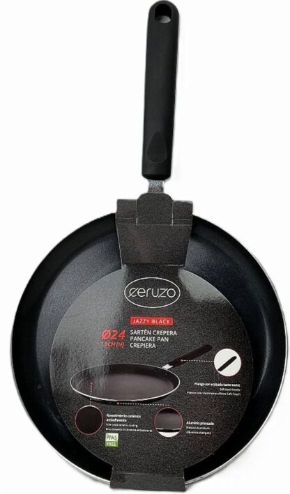 Ceruzo Pannenkoekenpan PFAS vrij - 24 cm - jazzy black - Afbeelding 2