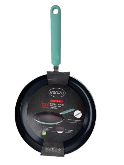 Ceruzo Pannenkoekenpan PFAS vrij - 24 cm - jazzy mint - Afbeelding 2