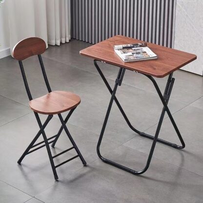 Ceruzo Klaptafel met Stoel - Bruin - Afbeelding 2